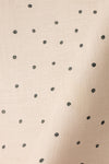 Sheer Linen in Teal Spot on Chalk