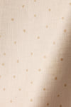 Sheer Linen in Biscuit Spot on Chalk
