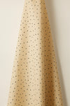 Mid Weight Linen in Teal Spot on Milk