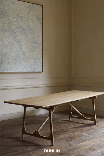 Rose Uniacke Folding 'Campaign' Refectory Table Dunlin