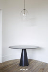 Center Table in Belgian Blue Marble by Rose Uniacke