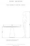 Center Table in Swedish Green Marble by Rose Uniacke