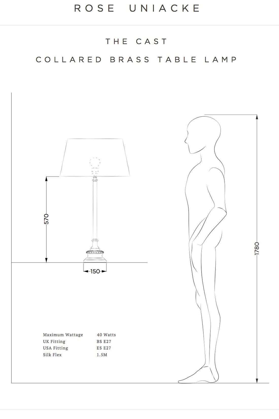 Collared Lamp by Rose Uniacke