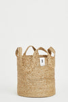 J'Jute Ecole Tall Jute Basket Natural