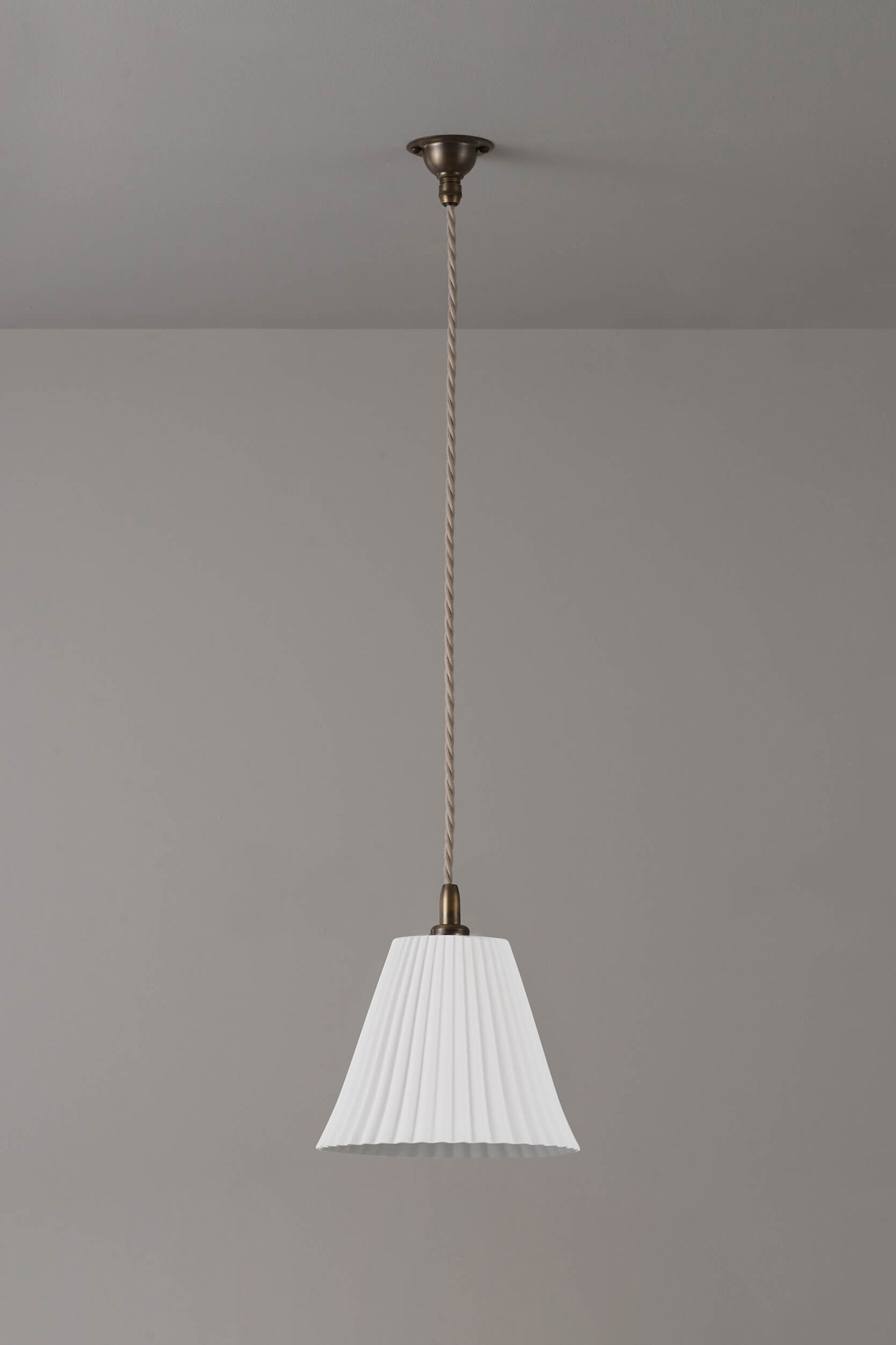 Large white store pendant light shade