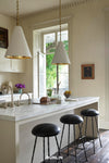 Rose Uniacke Gilded Plaster Cone Hanging Light
