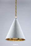Rose Uniacke Gilded Plaster Cone Hanging Light