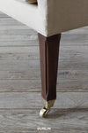 Reading Chair by Rose Uniacke leg detail