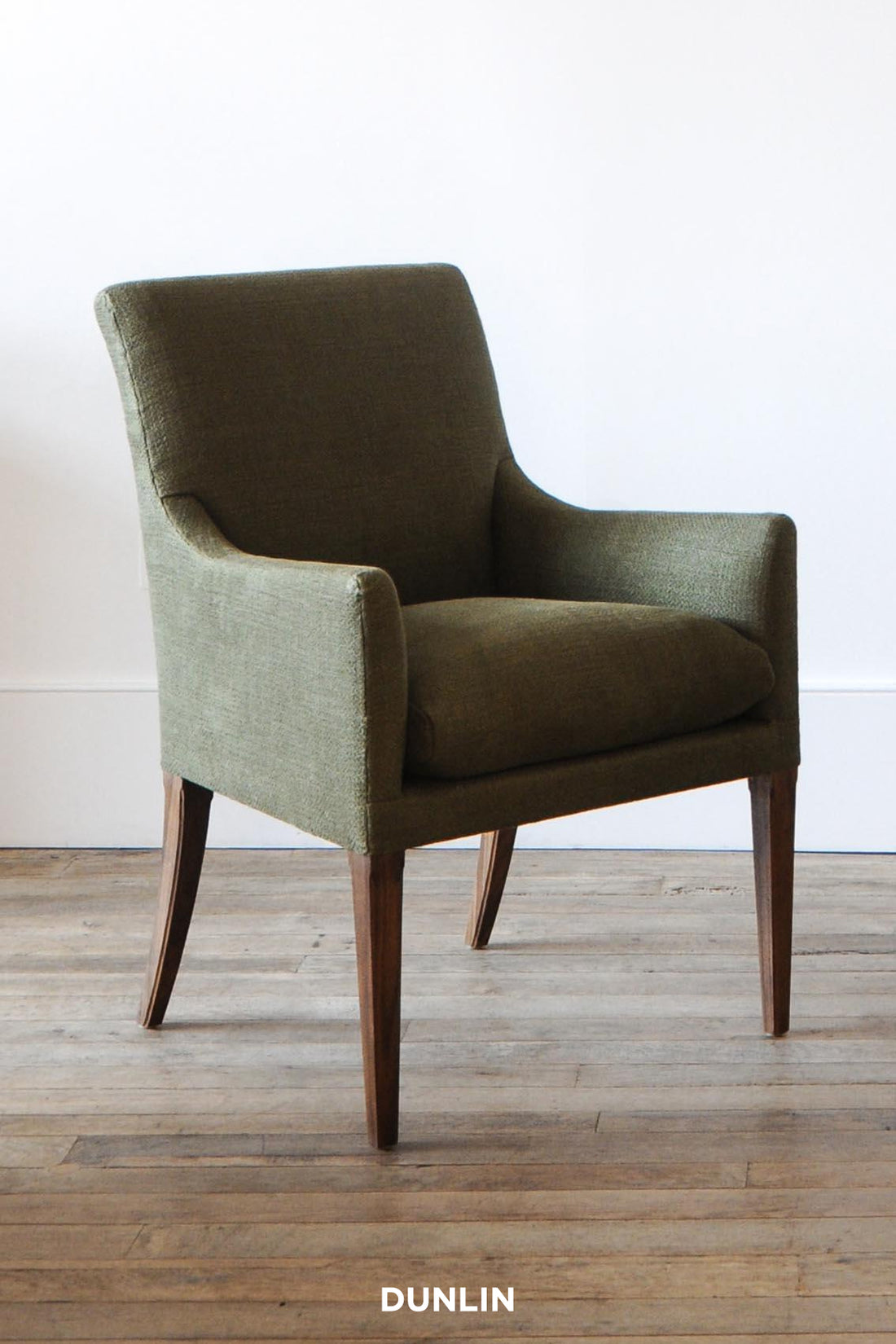 New Chair by Rose Uniacke in Textured Linen Nettle