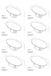 Oval Dining Table by Rose Uniacke