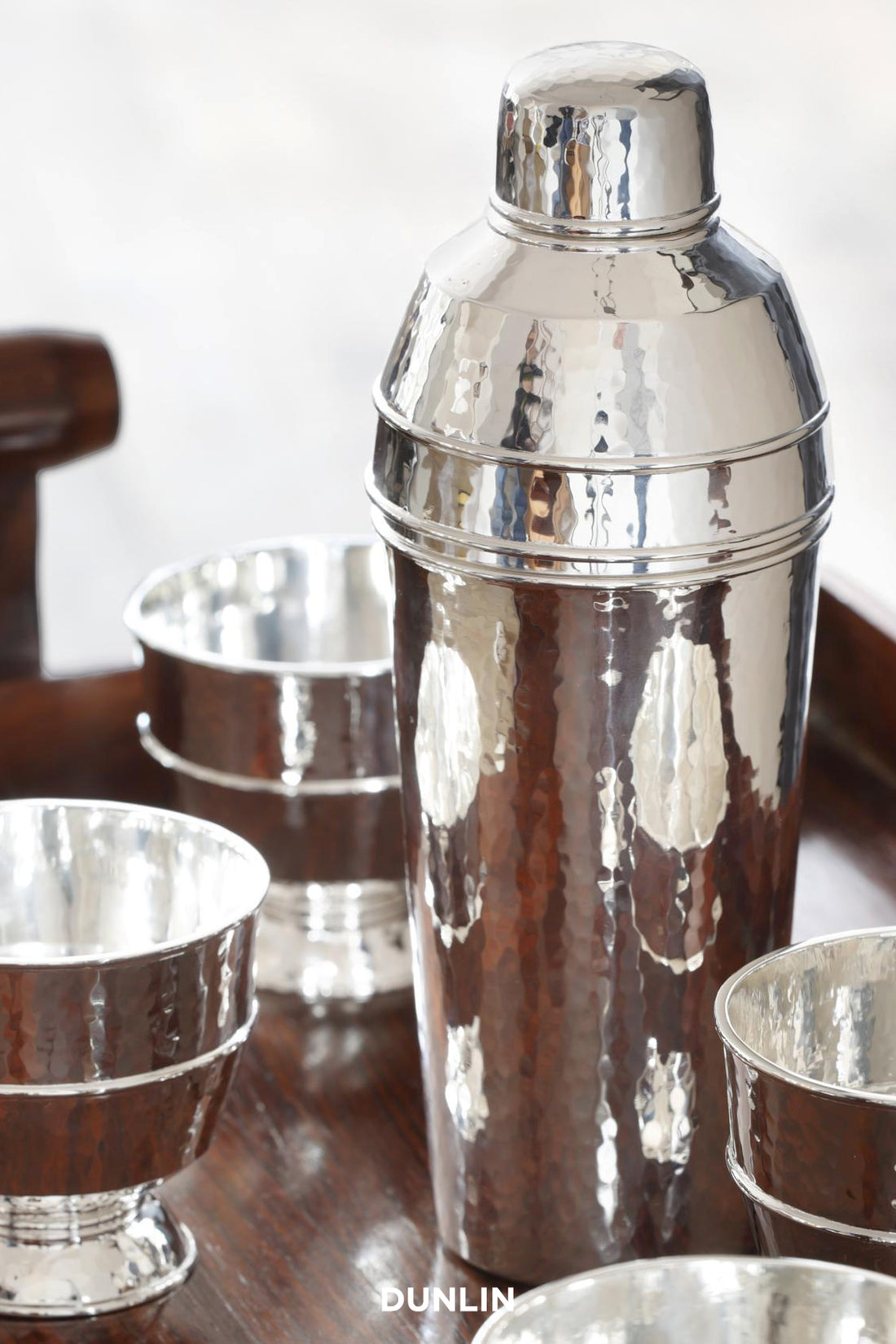 Sterling Silver hammered Goblet  by Rose Uniacke