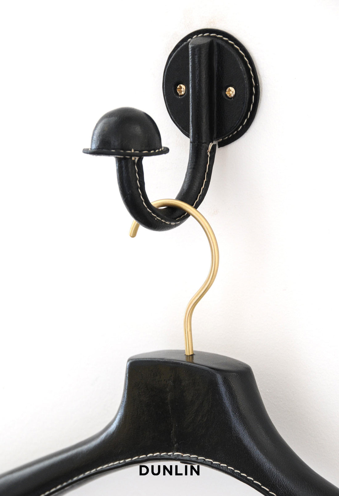 Small Stitched Leather Hook by Rose Uniacke