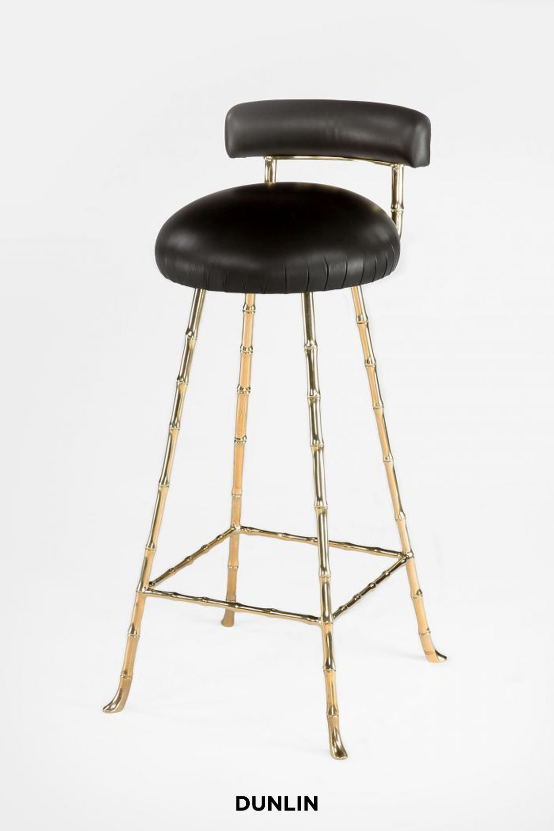 Rose gold bar stools with online back