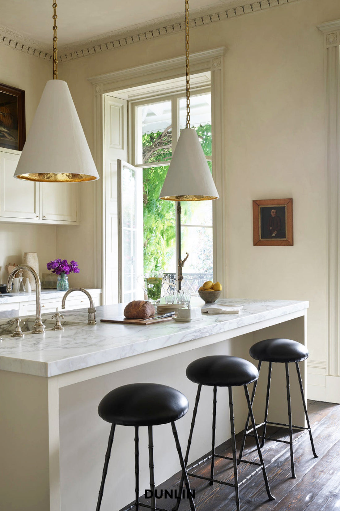 Rose Uniacke High Bar Stools Dunlin