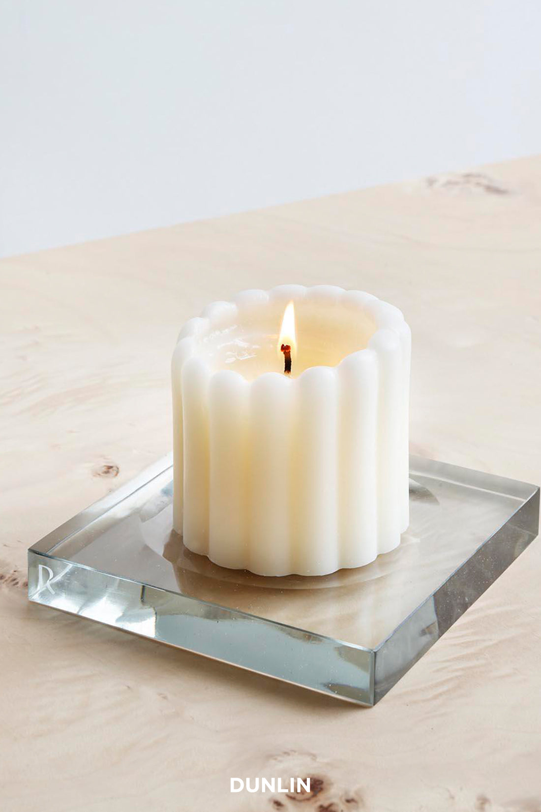 Fluted Candle, Fireside by Rose Uniacke