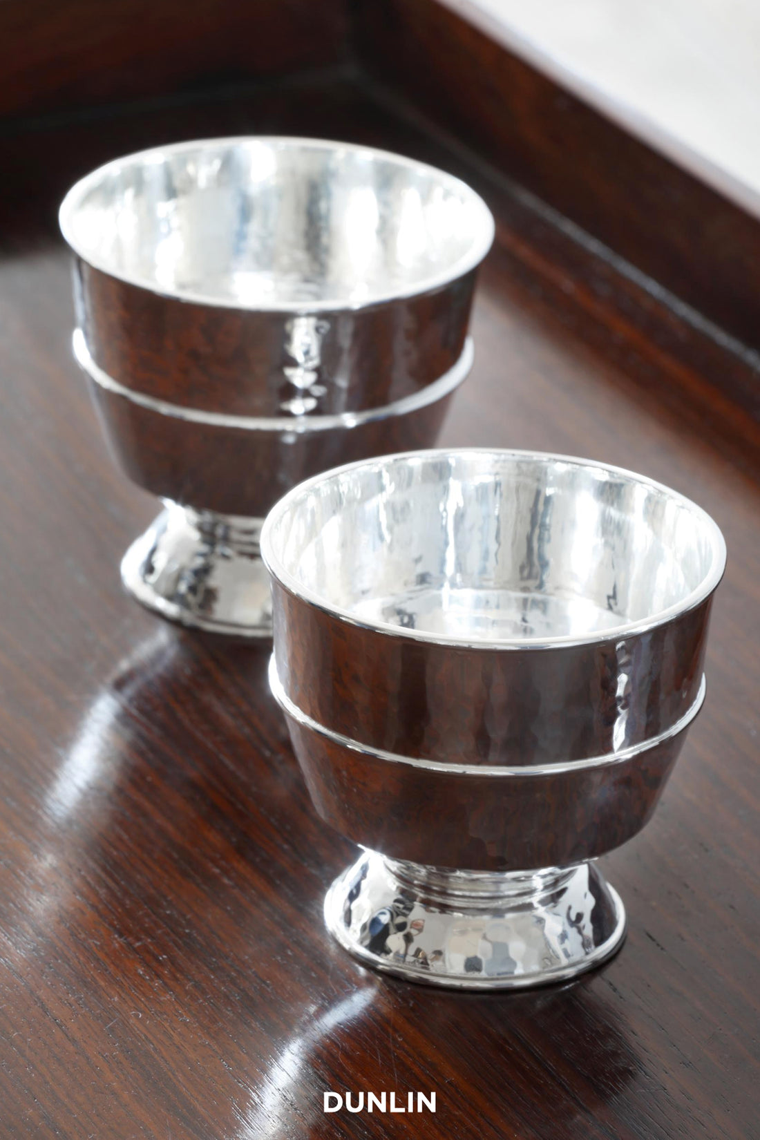 Sterling Silver hammered Goblet  by Rose Uniacke