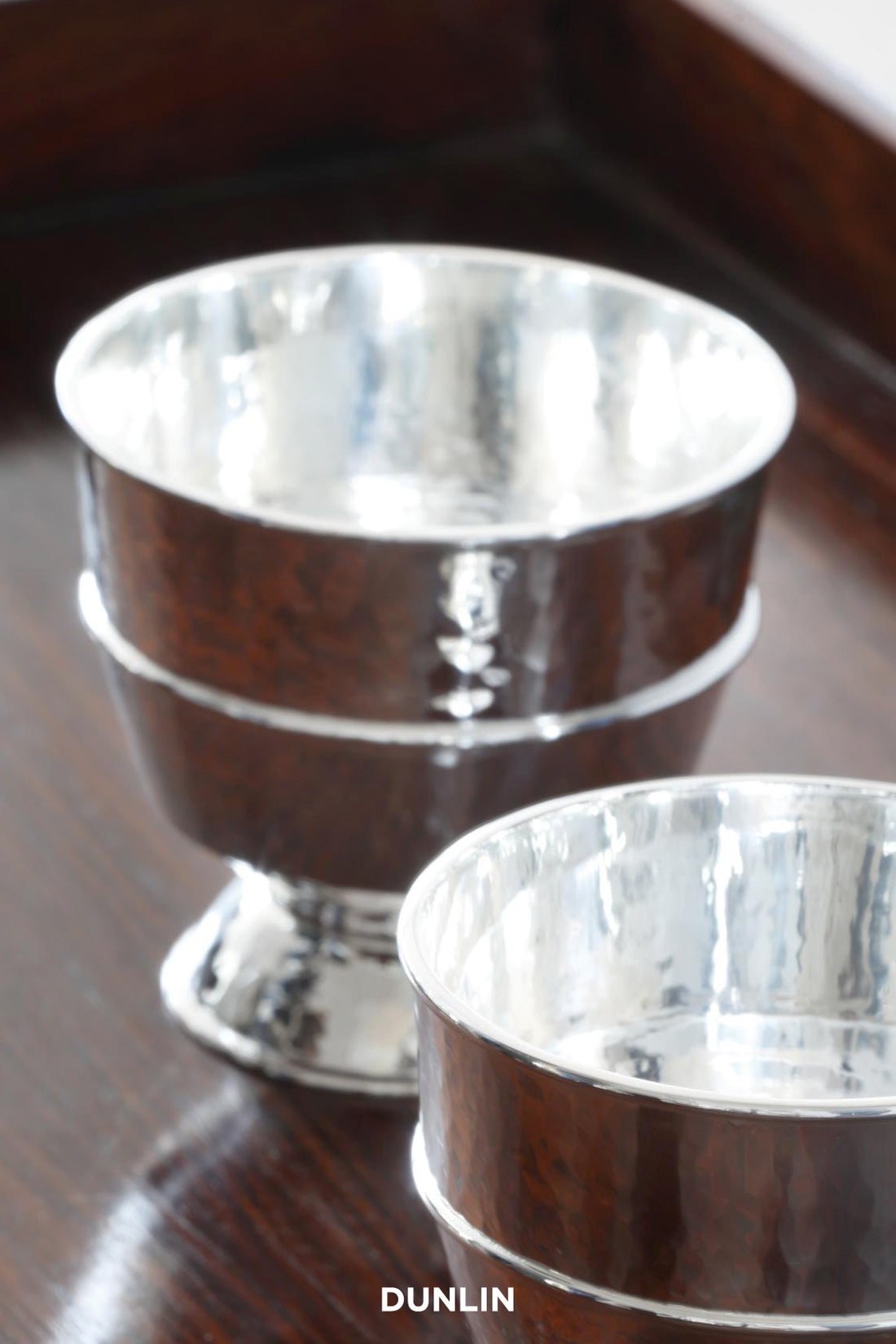 Sterling Silver hammered Goblet  by Rose Uniacke