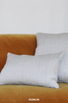 Plain Cushion, White Textured by Rose Uniacke