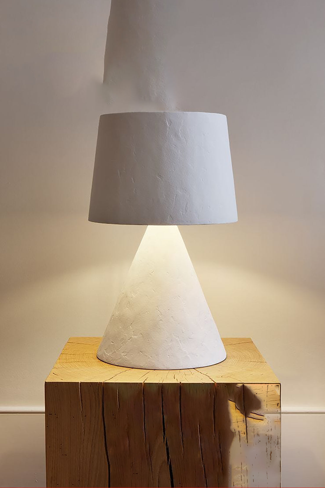 Plaster Table Lamp by Rose Uniacke