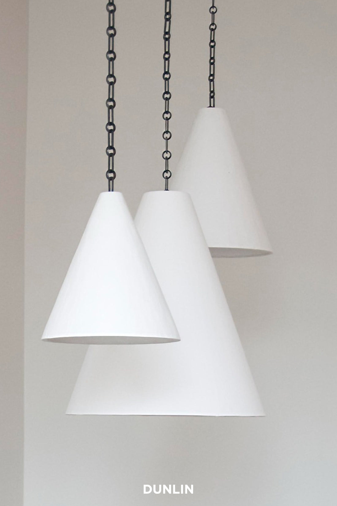 Rose Uniacke Plaster Cone Pendant Lights