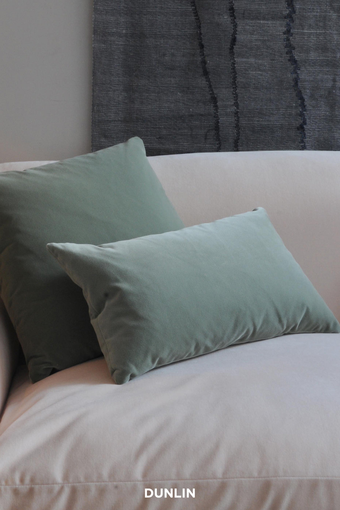Plain Cushion, Small, Pale Green, by Rose Uniacke