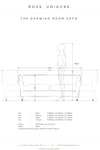 Rose Uniacke Drawing Room Sofa Spec Sheet