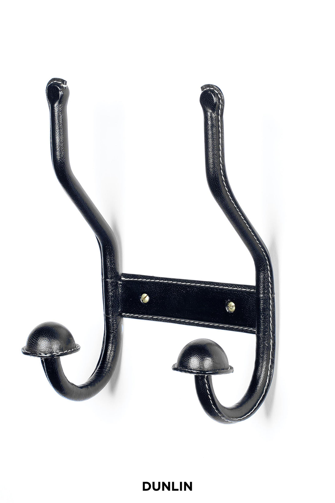 Rose Uniacke Stitched Leather Double Coat Hook Dunlin