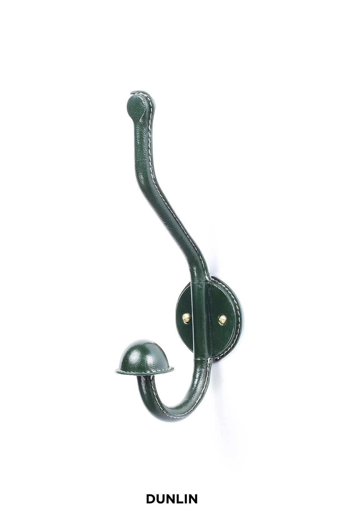 Rose Uniacke Stitched Leather Single Coat Hook Dunlin