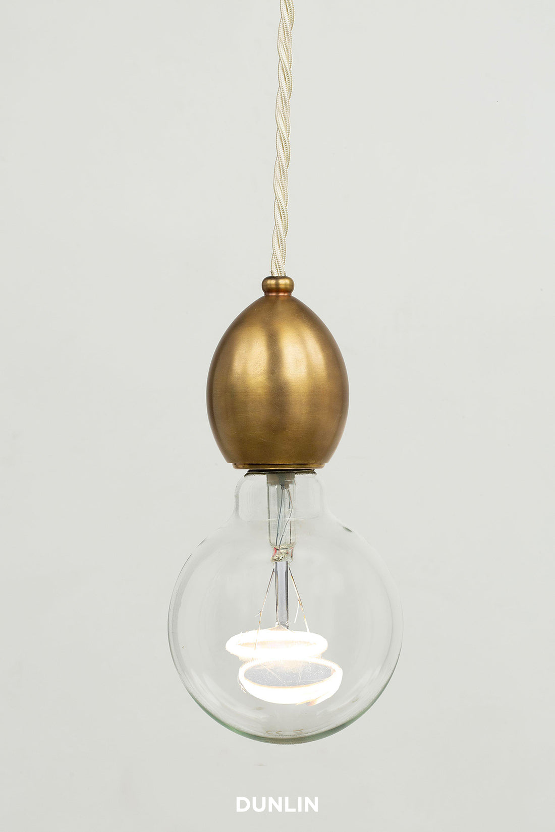 Single Pendant by Rose Uniacke in Brass