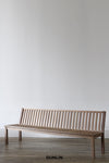 Slatted indoor/ Outdoor Bench by Rose Uniacke at Dunlin