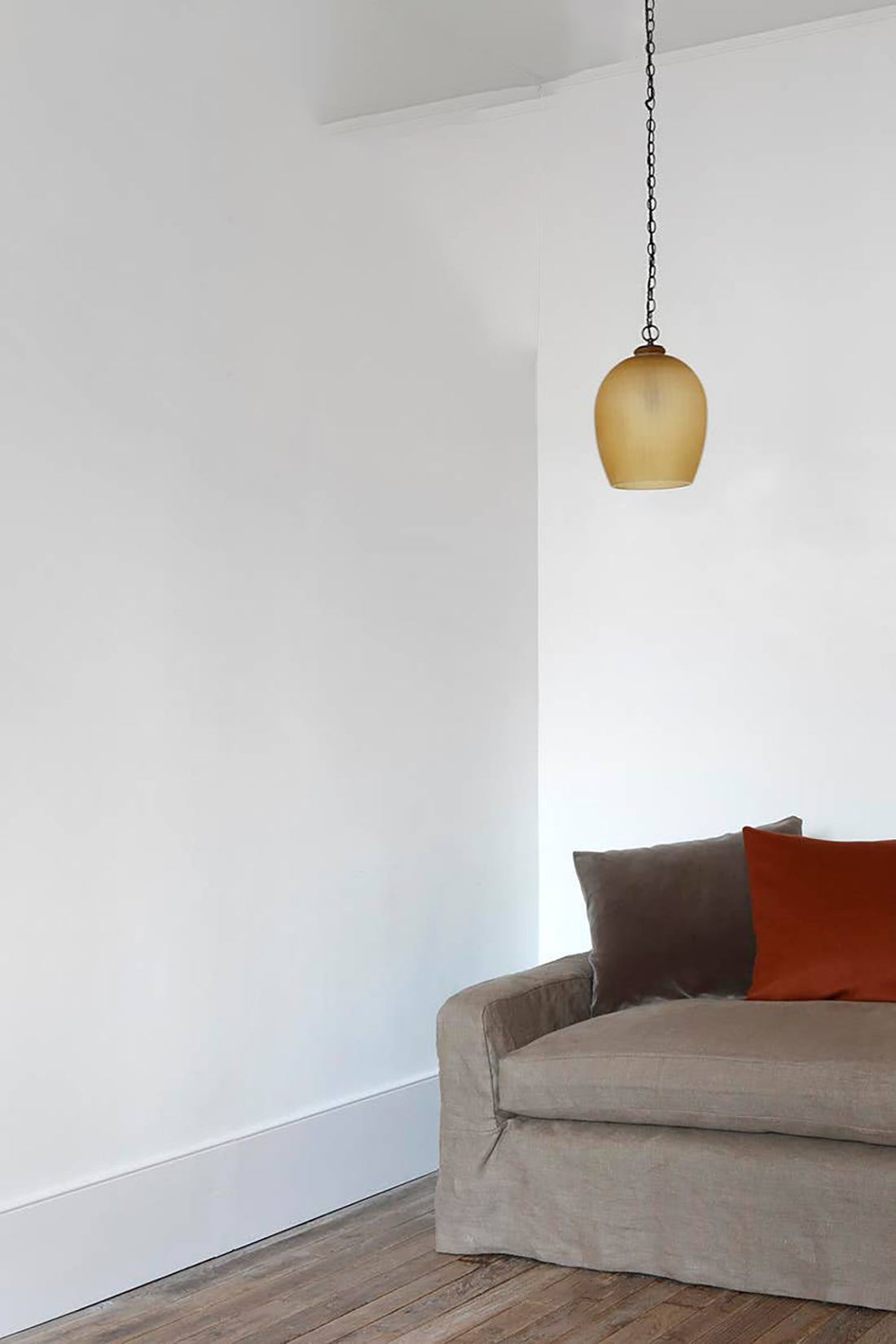 Citrine Glass Lantern by Rose Uniacke