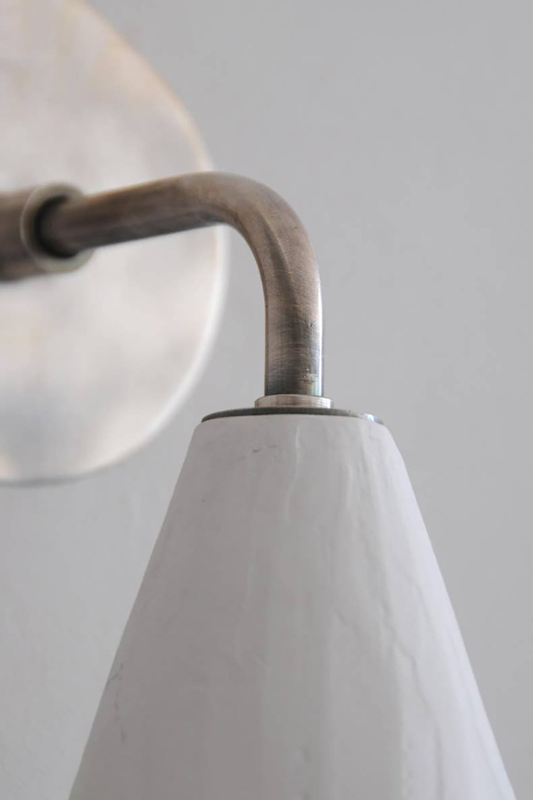 Plaster Cone Wall Light, Large, by Rose Uniacke