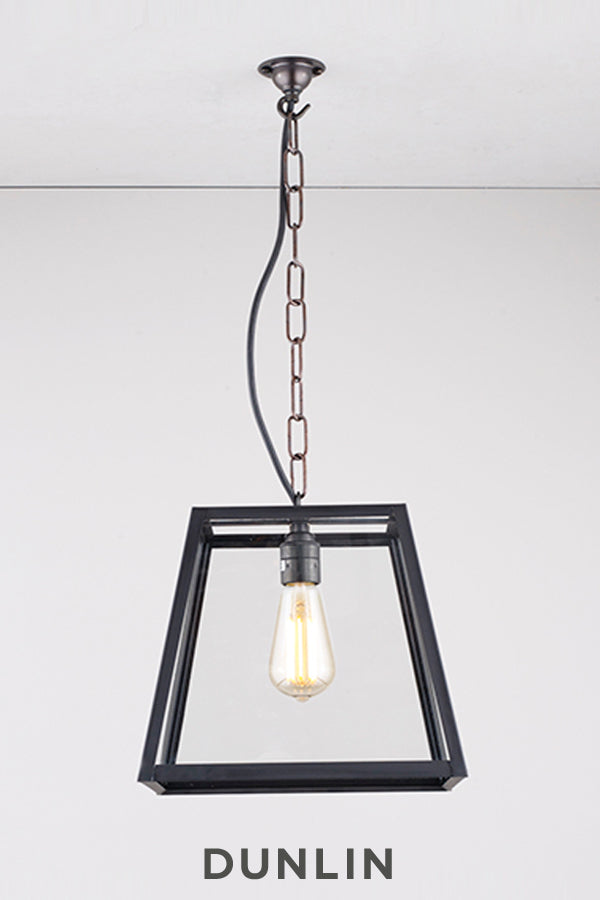Black frame pendant light deals