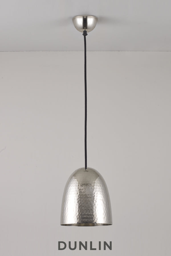 Black hammered store pendant light