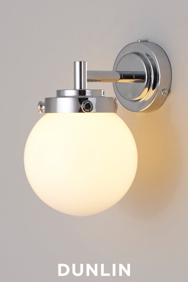 Chrome globe best sale sconce