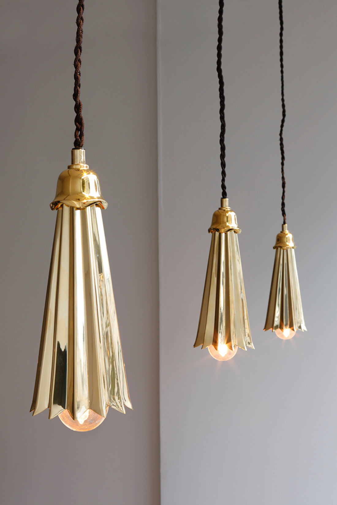 Rose Uniacke fluted Pendant Light