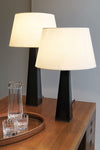 Rose Uniacke Australia Dunlin leather table lights