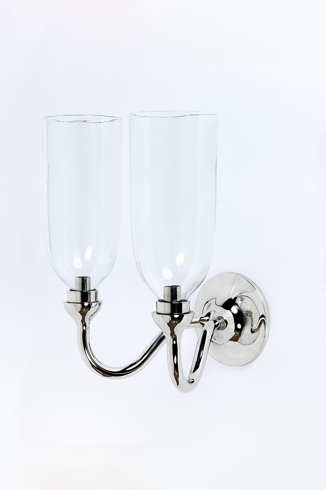 Rose Uniacke Curved Double Arm Wall Light for Dunlin