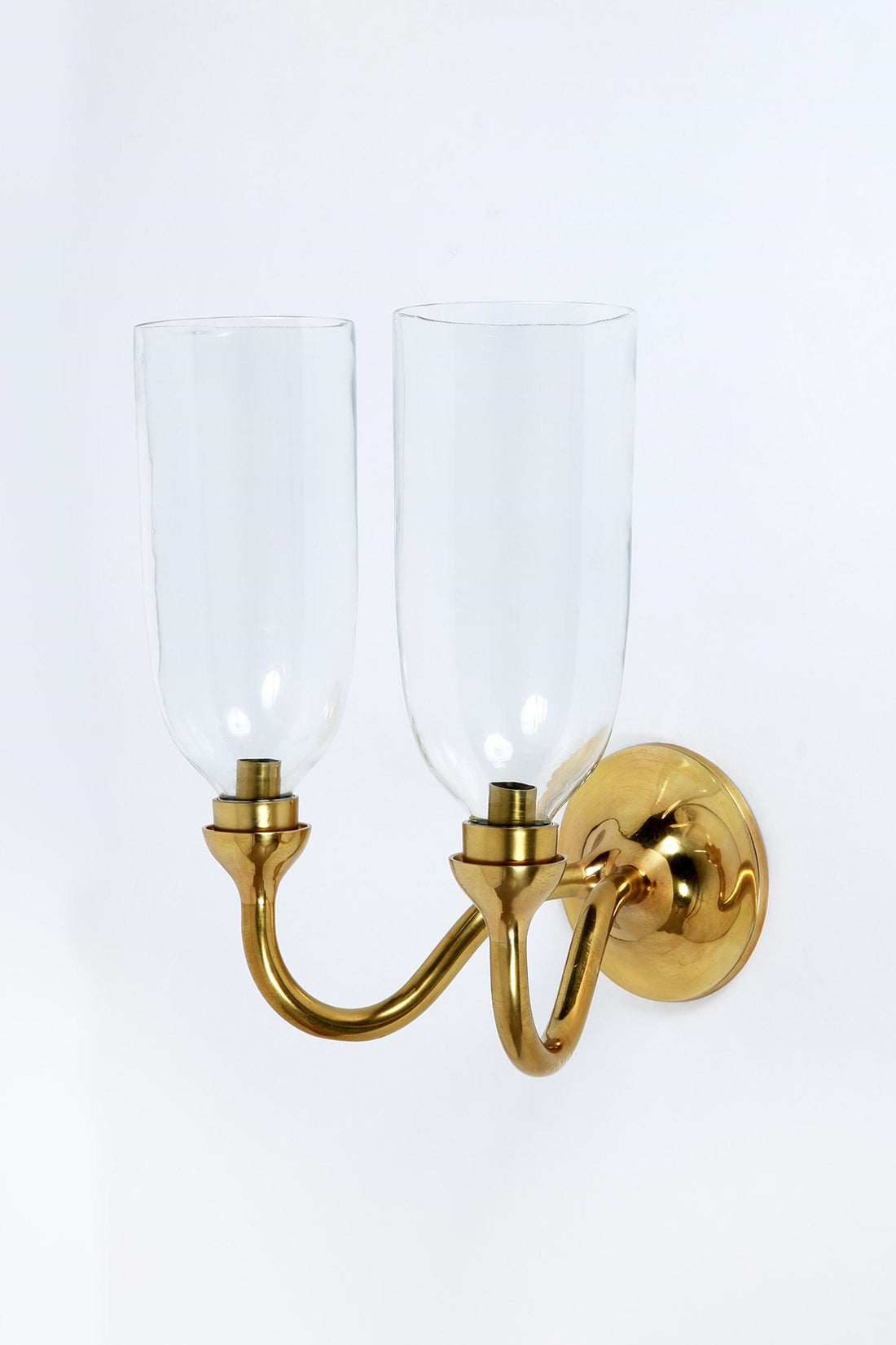 Rose Uniacke Curved Double Arm Wall Light for Dunlin