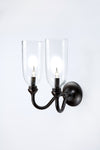 Rose Uniacke Curved Double Arm Wall Light for Dunlin