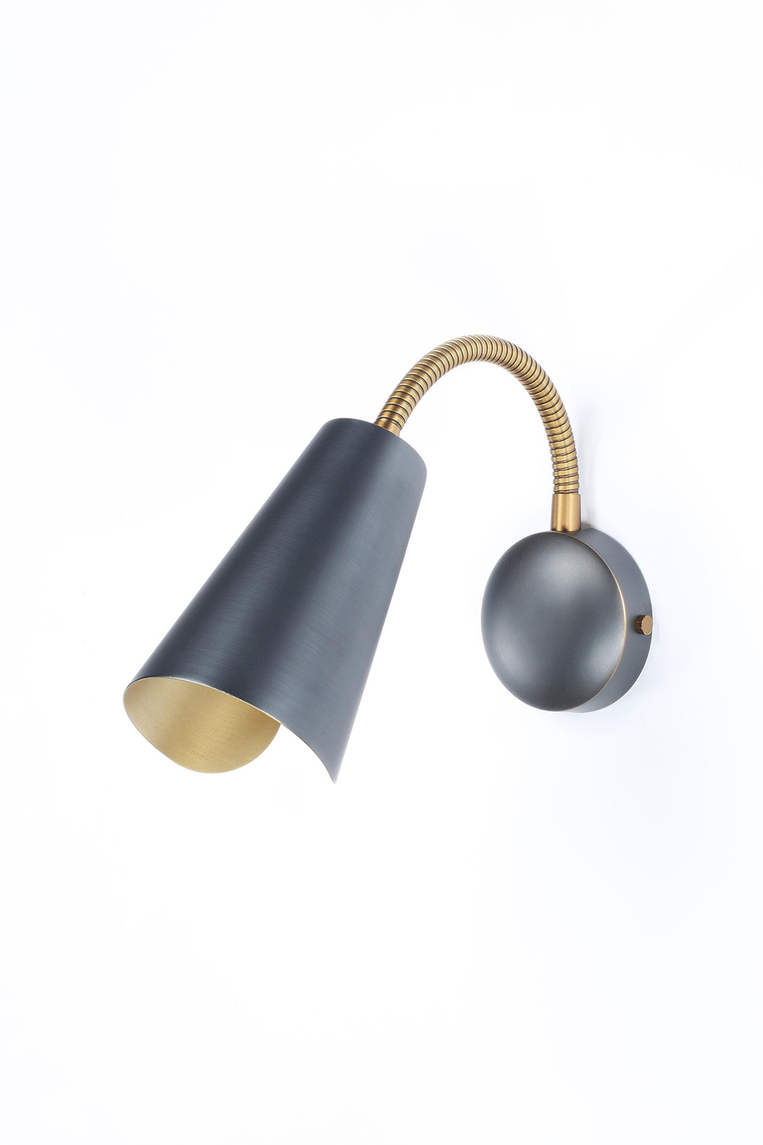 Gooseneck Wall Lamp by Rose Uniacke dark
