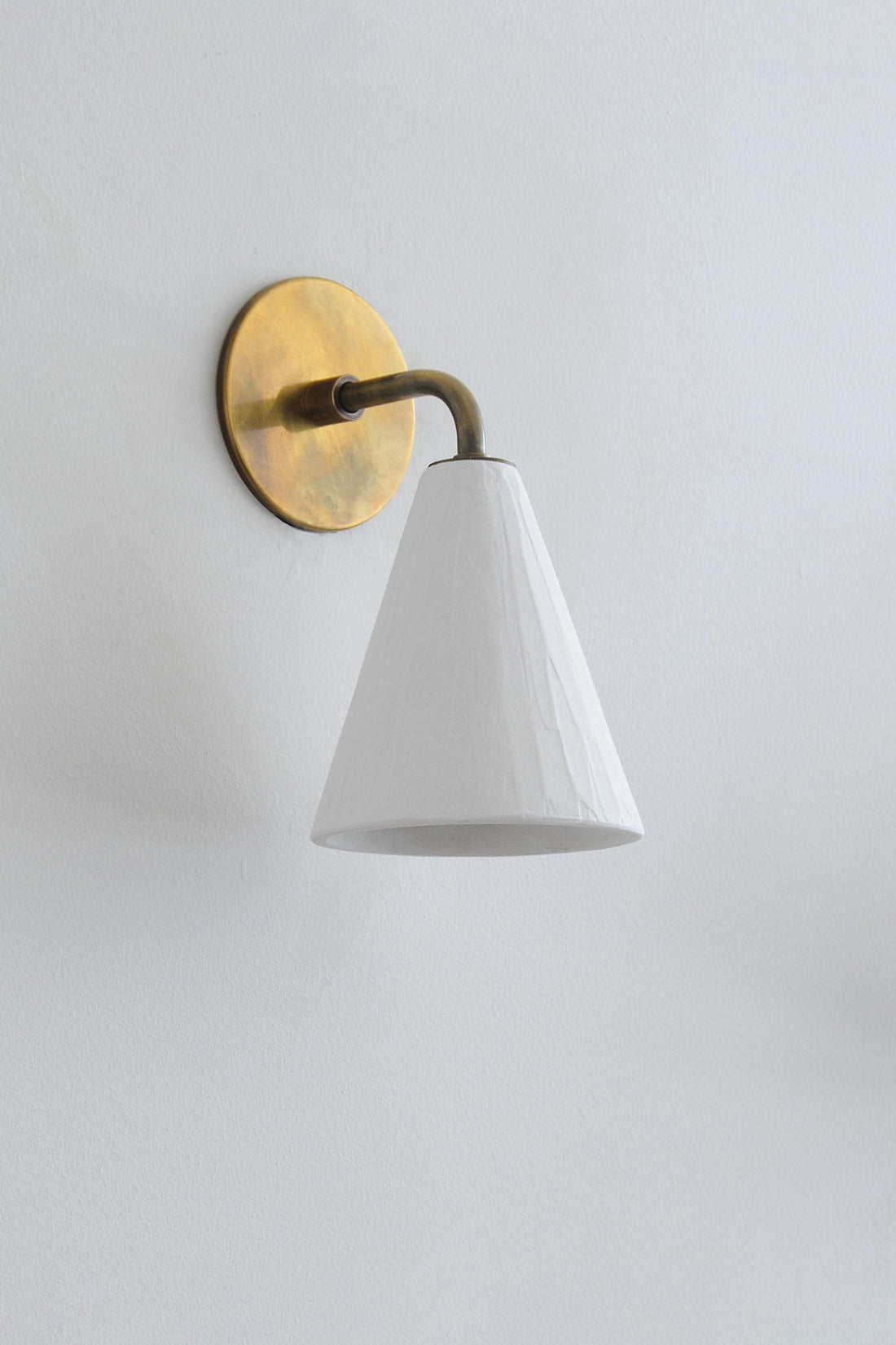 Rose Uniacke Plaster Cone Wall Light Small