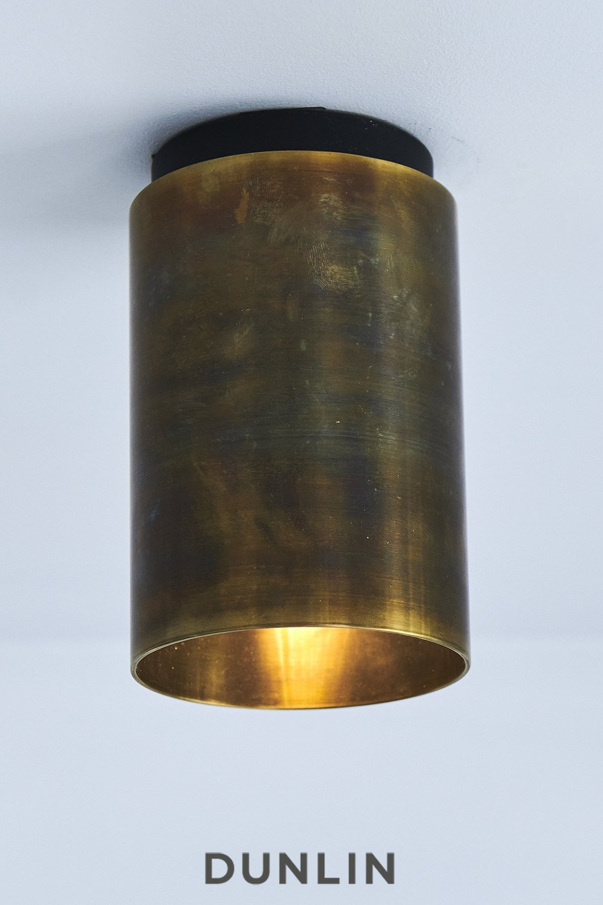 Mott St Spot Light, Noir Blackened Brass, by DUNLIN For Sale at