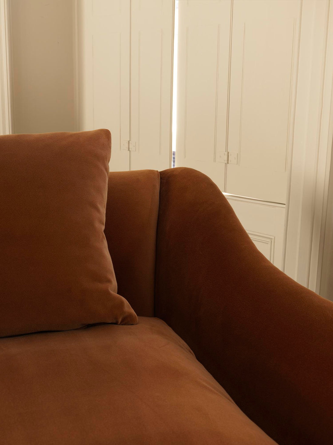 Heavy Weight Cotton Velvet in Copper Beech