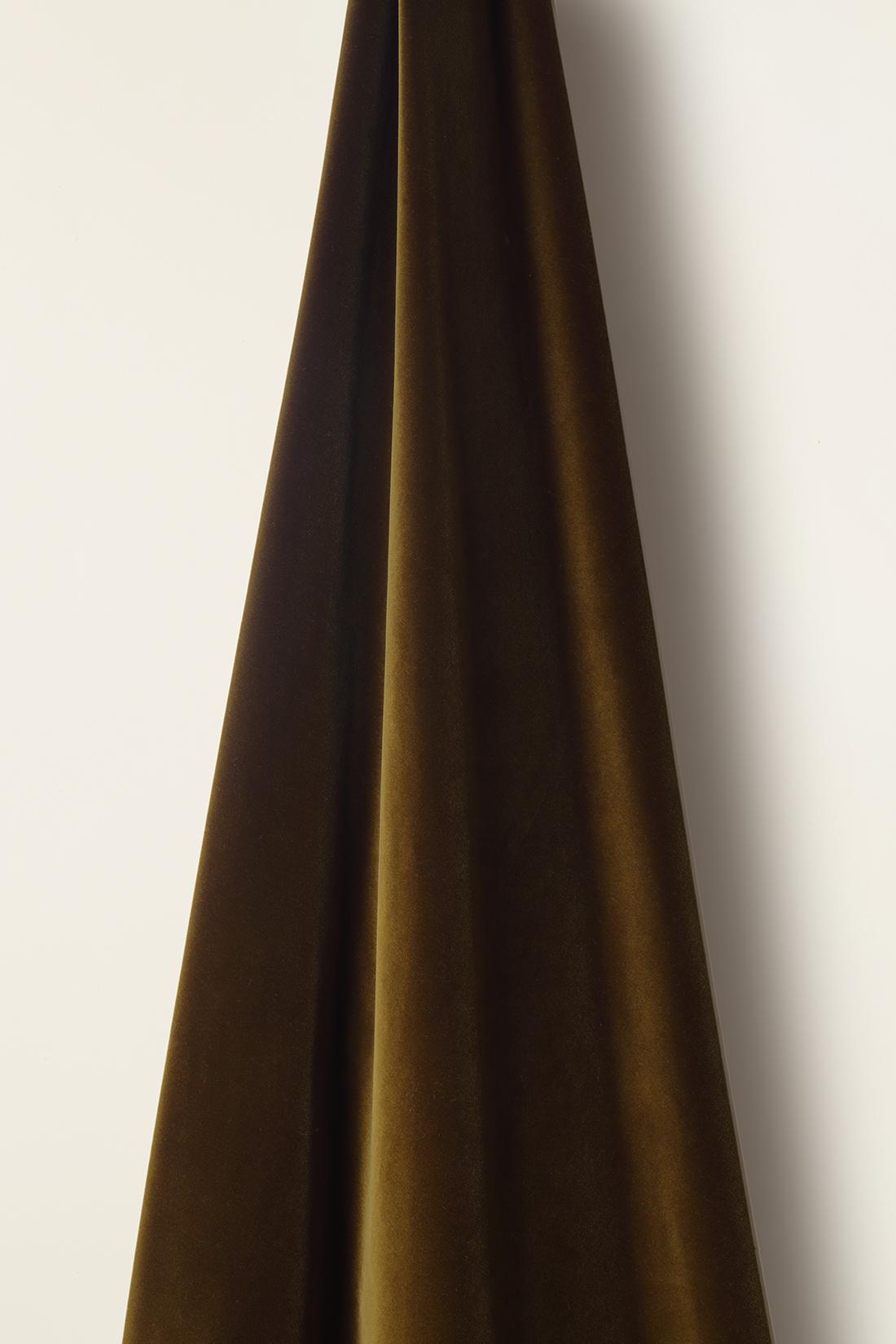 Cotton Velvet in Pickle