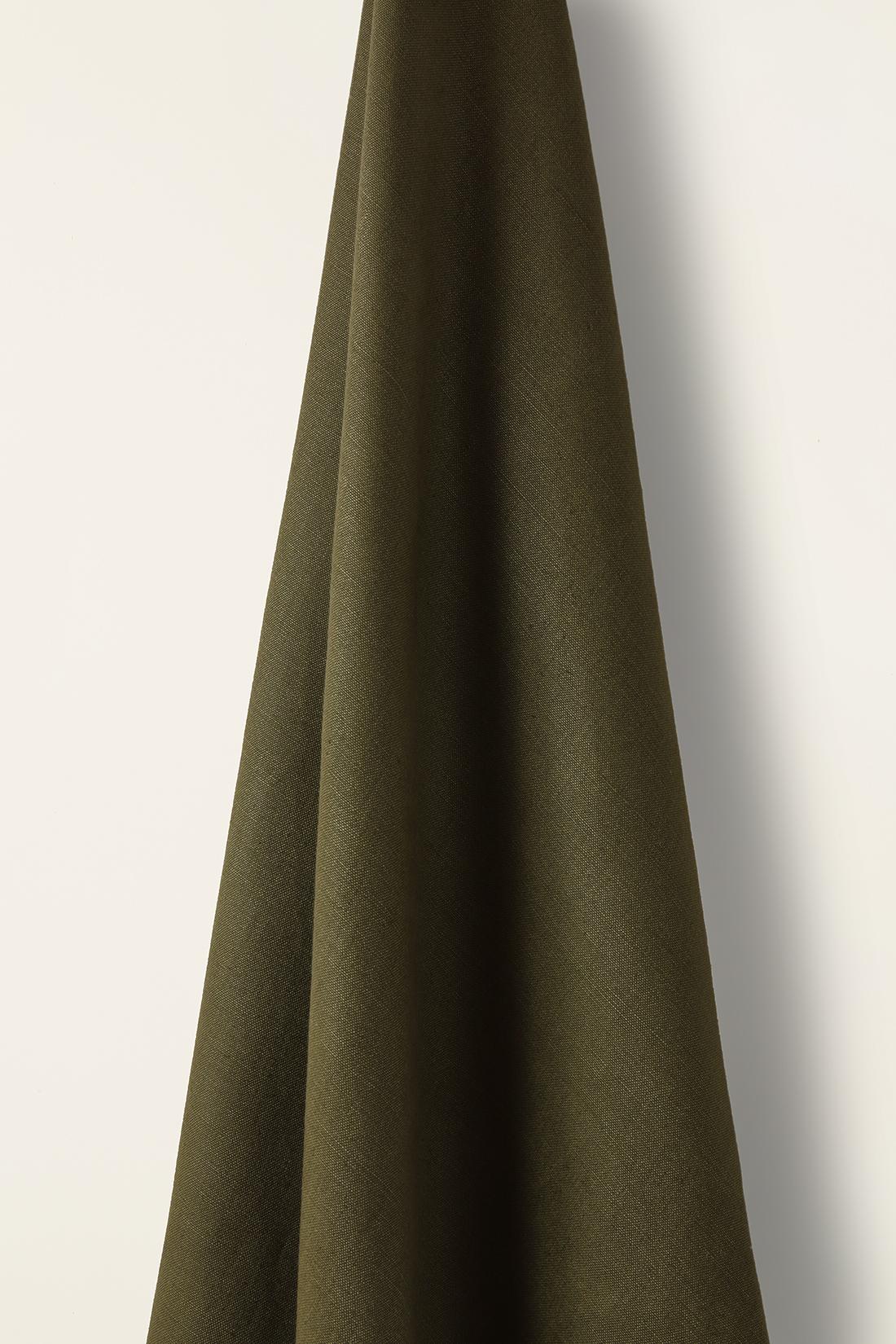 Mid Weight Linen in Wild Olive