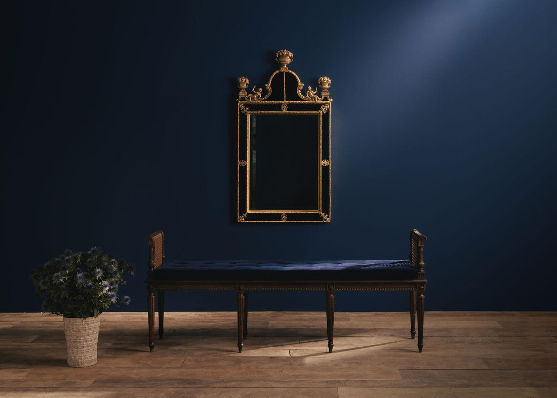 Mohair Velvet in Navy