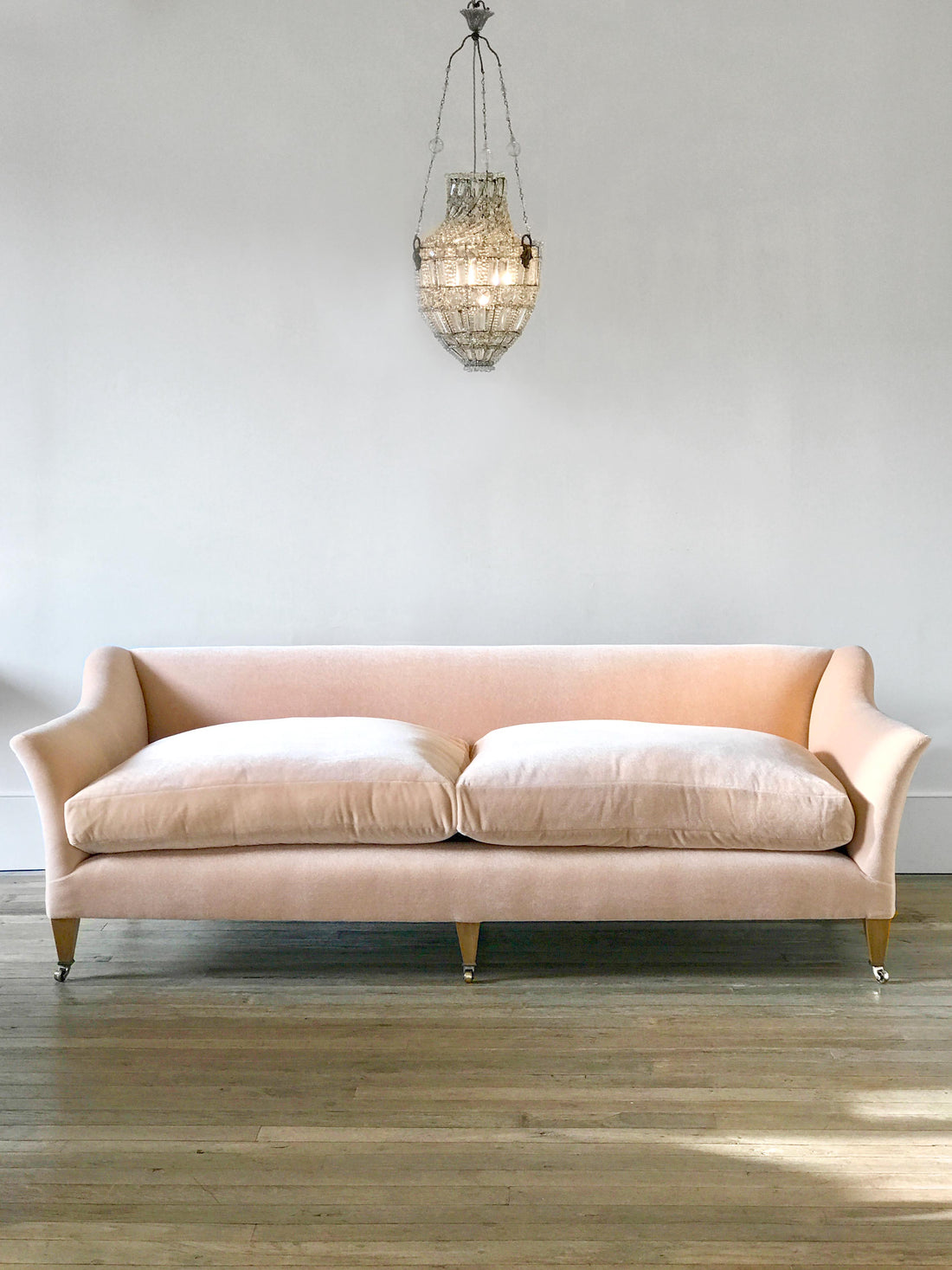 Mohair Velvet in Peach Melba