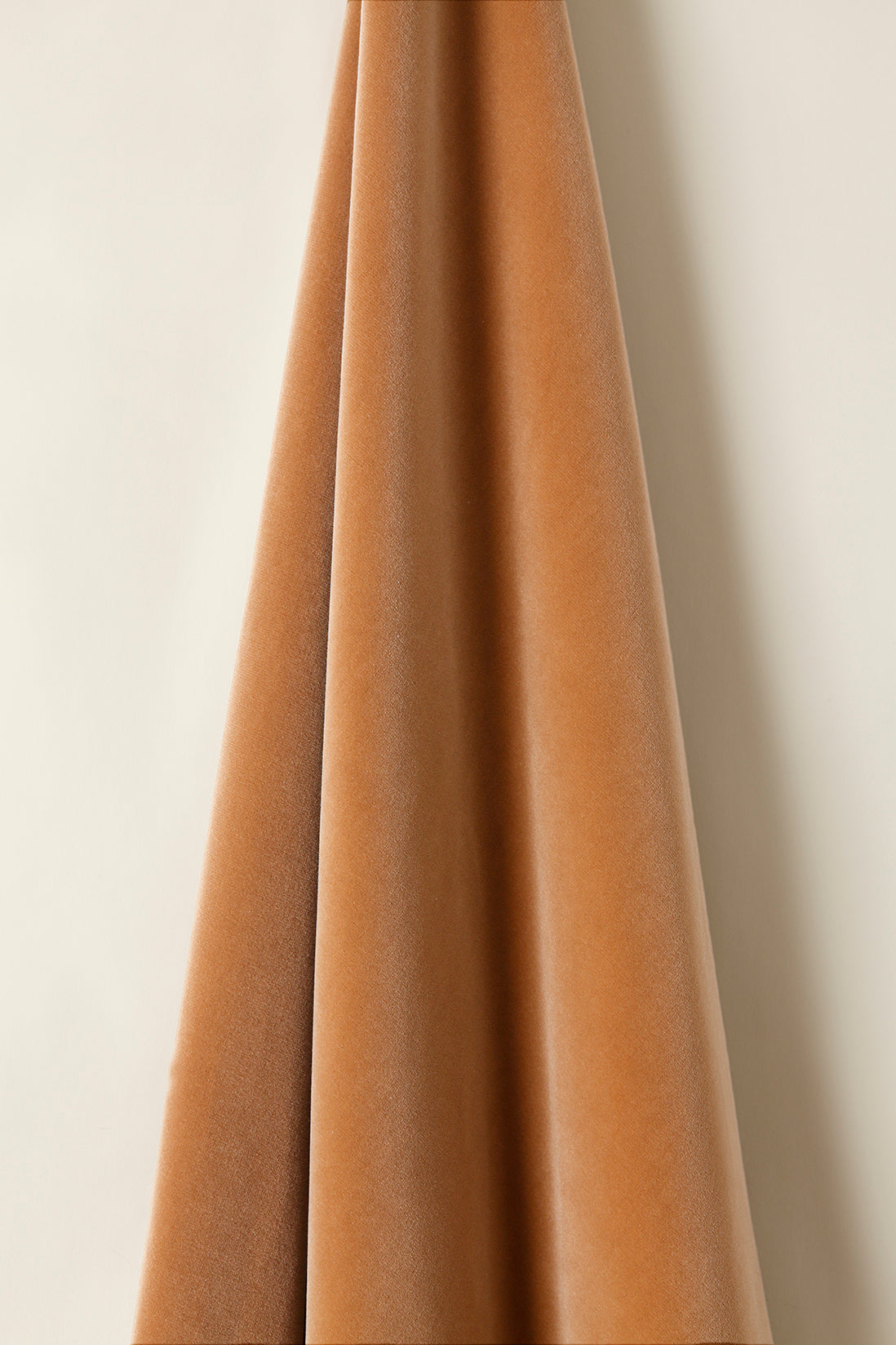 Cotton Velvet in Cobnut