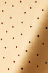 Sheer Linen in Burgundy Spot on Honey